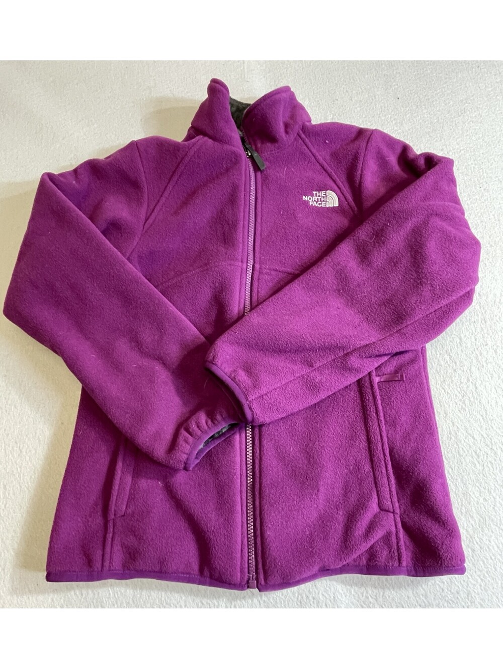 The North Face Girls Pink Fleece Lined Winter Jacket Size Large 14/16 Youth